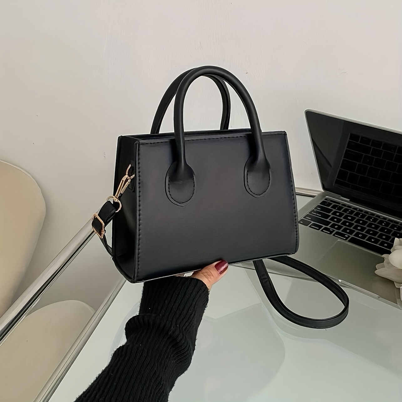 Interior Design Minimalist - Bolso cuadrado de moda para mujer,