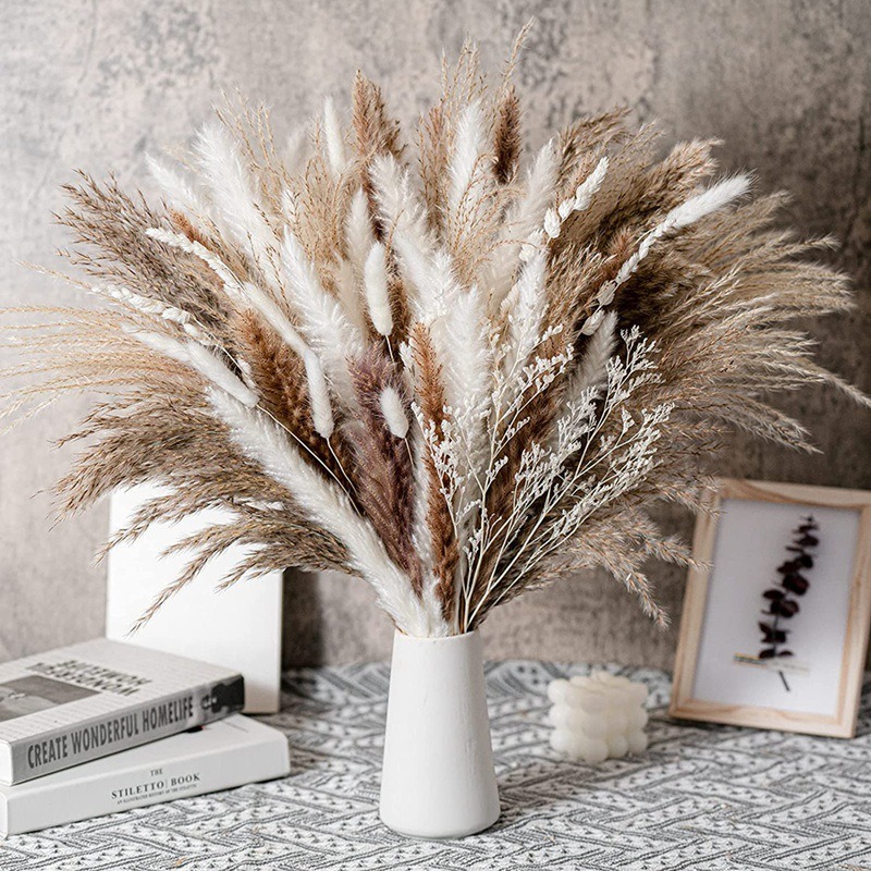 Dried Pampas Bundle - 50-105 piezas de ramo de flores