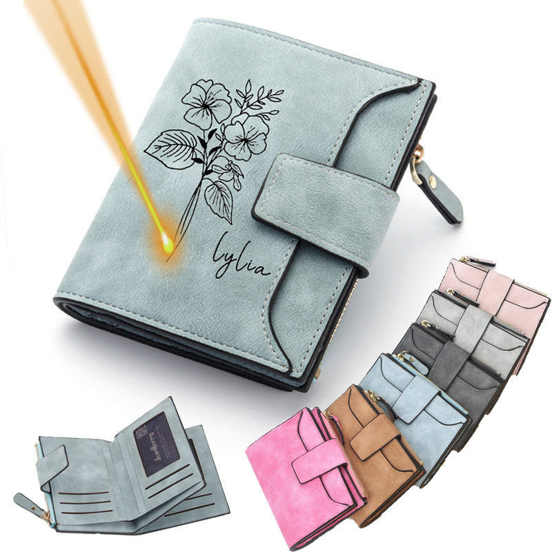 Interior Design Photo - Cartera de cuero con nombre personalizado