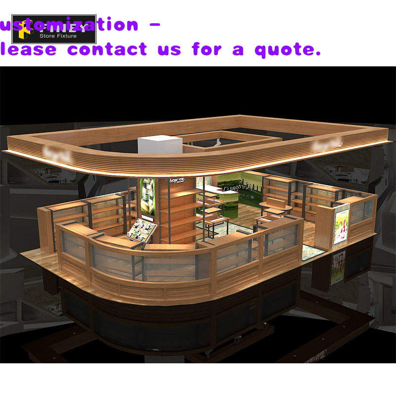 Interior Design Layout - Diseño de Kiosco de Cosméticos Personalizado,