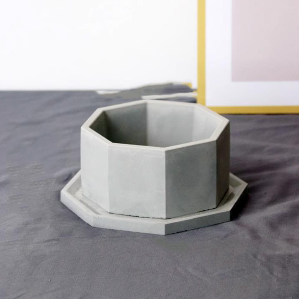 Terrazzo Pot Cement - Moldes de silicona para maceta de