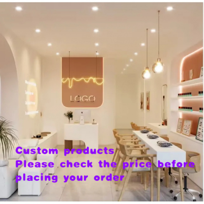 Interior Design Nail Salon - custom.Funroad Nail Spa Diseño Interior 3D