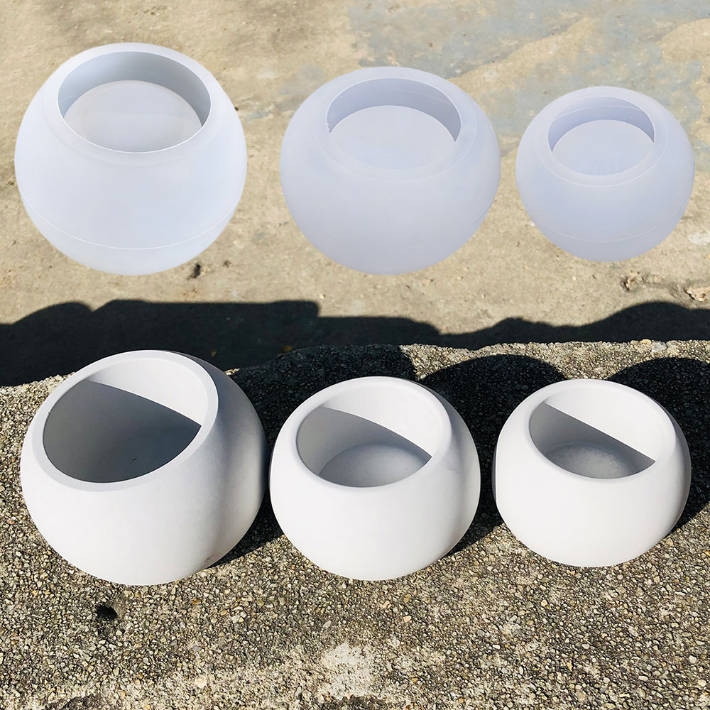 Kit de 3 moldes de silicona re - Terrazzo Pot Cement reseña y precio