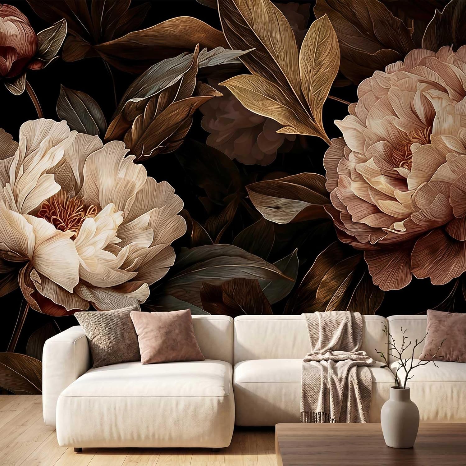 Elegante Tapiz Floral de Peoní - Interior Design Modern reseña y precio
