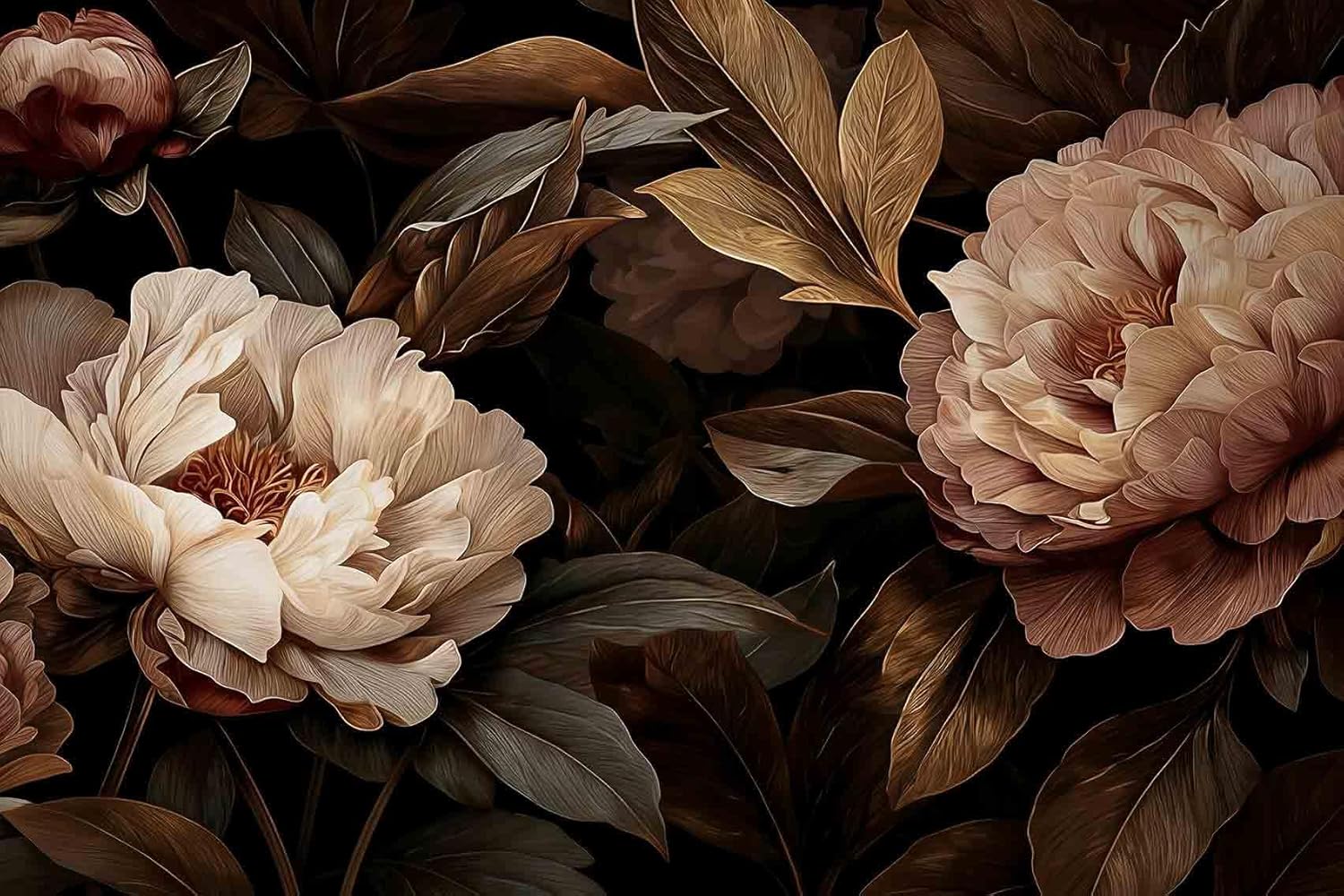Elegante Tapiz Floral de Peoní - Interior Design Modern reseña y precio