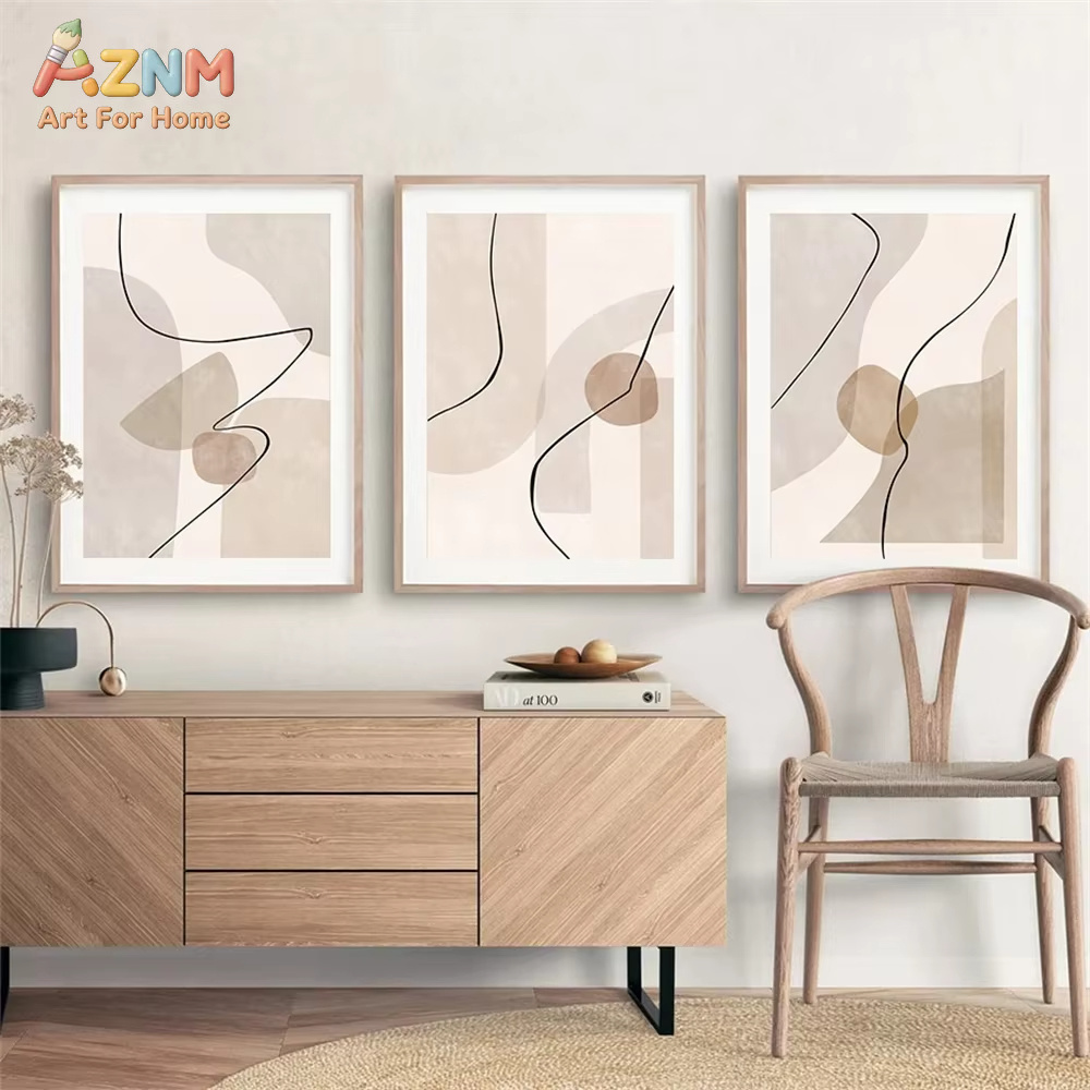 Arte de pared abstracto con lí - Interior Design Modern reseña y precio
