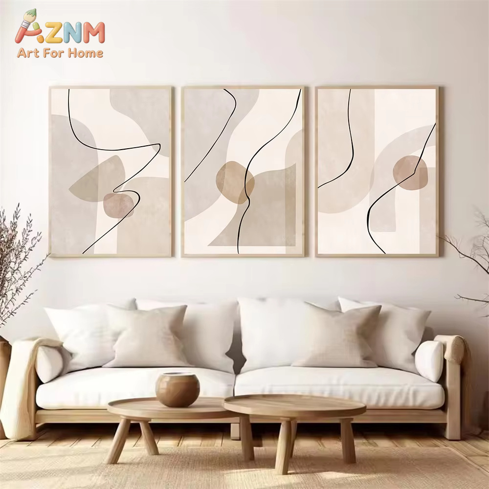 Arte de pared abstracto con lí - Interior Design Modern reseña y precio