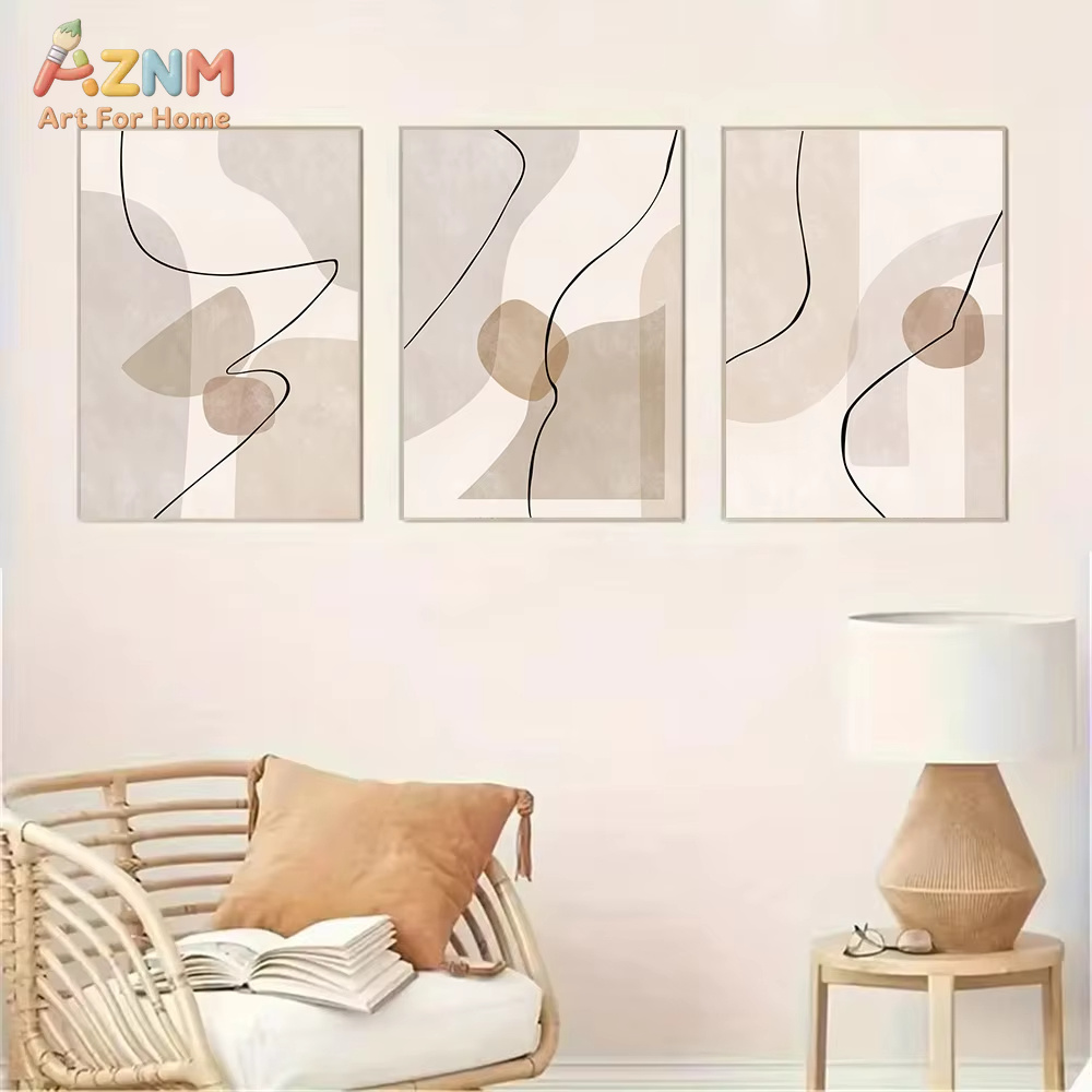 Arte de pared abstracto con lí - Interior Design Modern reseña y precio