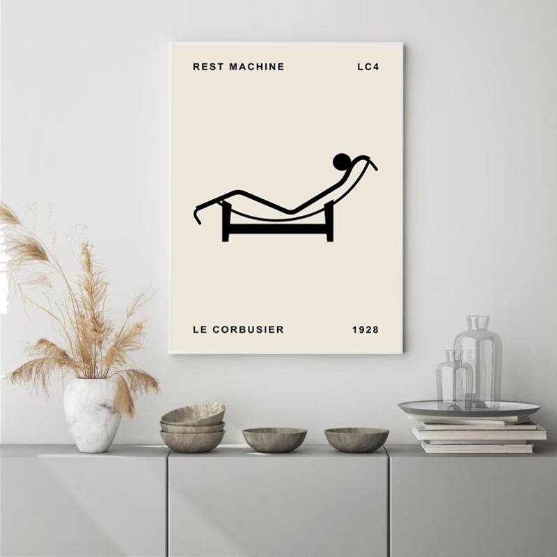 Póster de arquitectura abstrac - Interior Design Layout reseña y precio