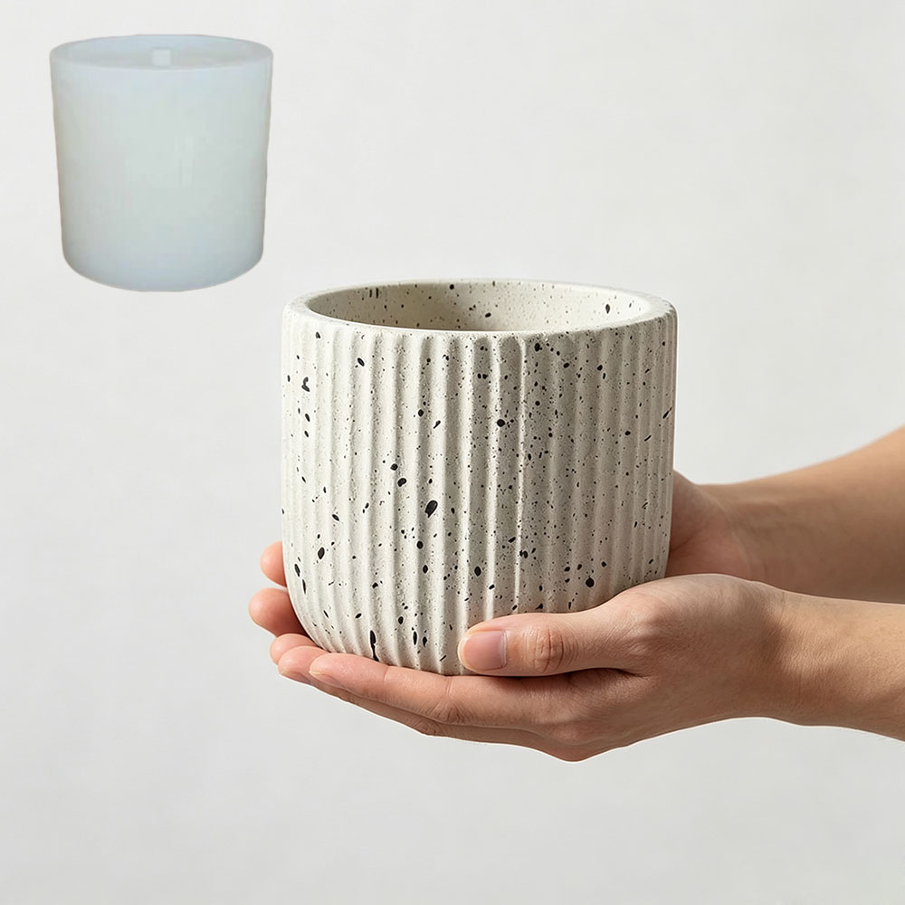 Molde de silicona minimalista  - Terrazzo Pot Cement reseña y precio