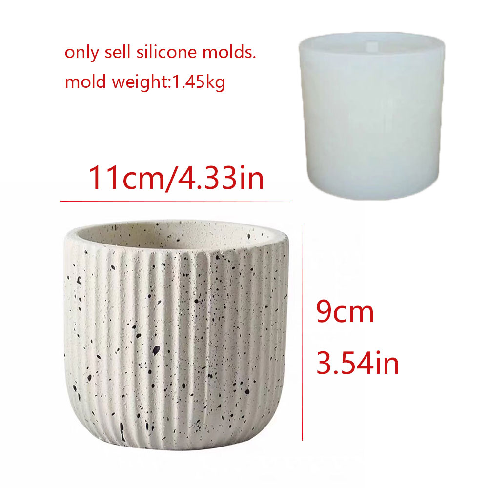 Molde de silicona minimalista  - Terrazzo Pot Cement reseña y precio