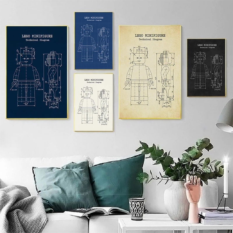 Póster Vintage de patente de L - Interior Design Studio reseña y precio