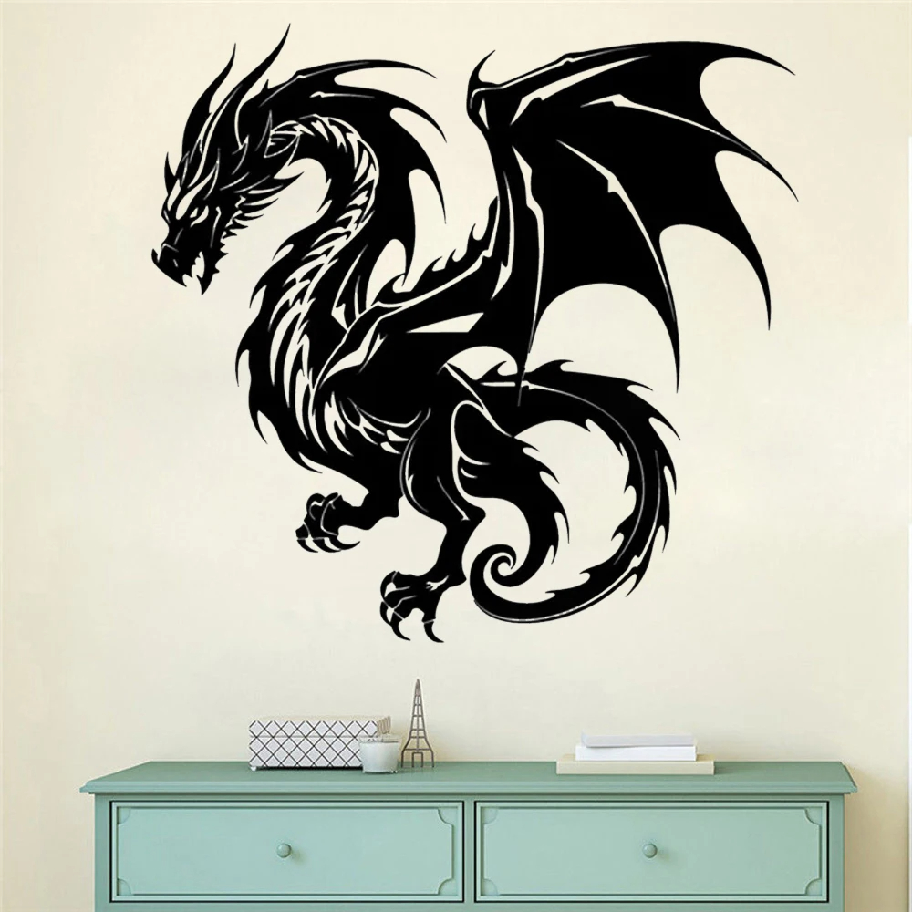 Decoración de pared de dragón  - Interior Design Layout reseña y precio