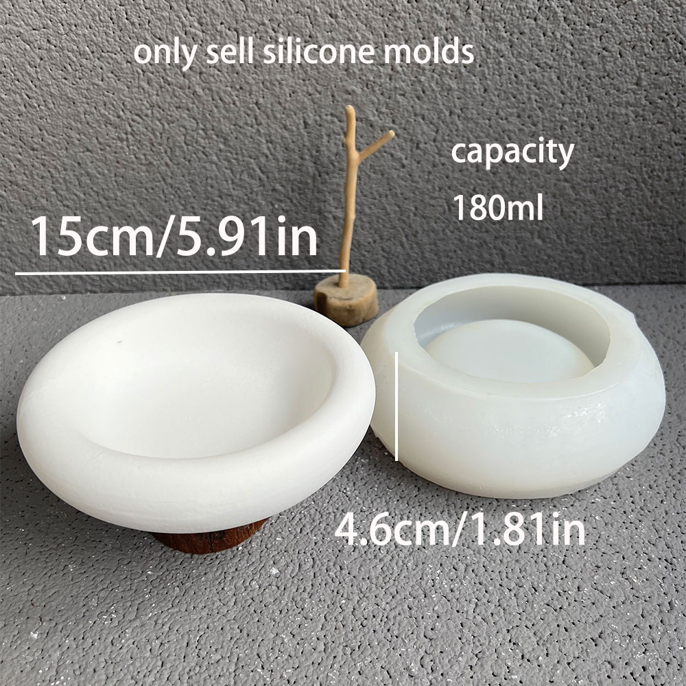 Molde de silicona redondo para - Terrazzo Pot Cement reseña y precio