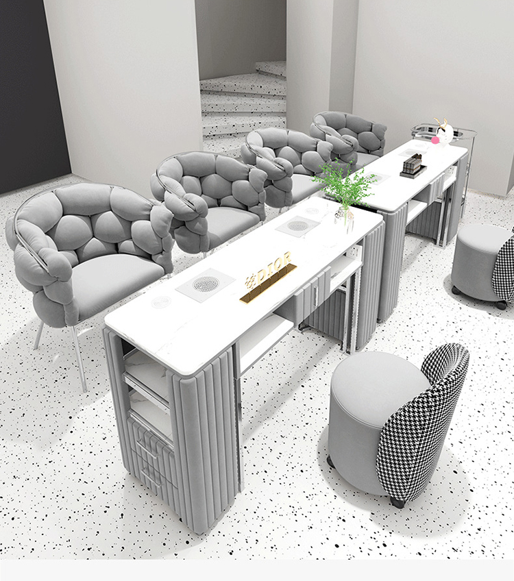 Juego de Mesa y Silla de Manic - Interior Design Nail Salon reseña y precio