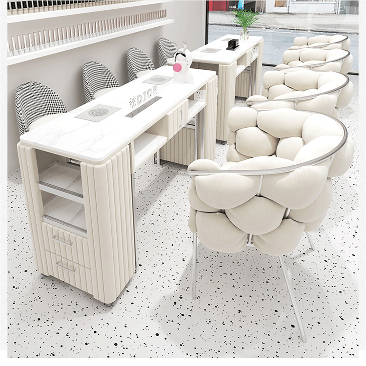 Juego de Mesa y Silla de Manic - Interior Design Nail Salon reseña y precio