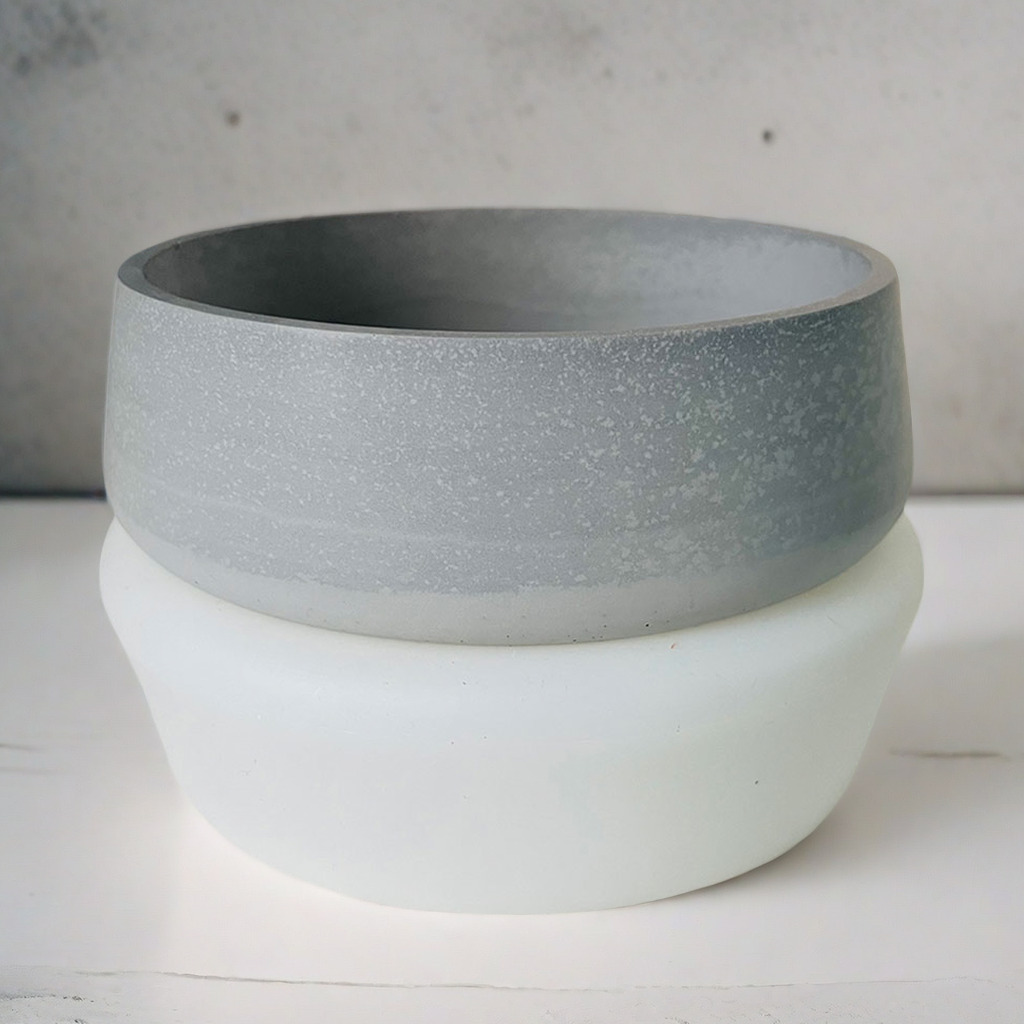 Cuenco grande, maceta, moldes  - Terrazzo Pot Cement reseña y precio