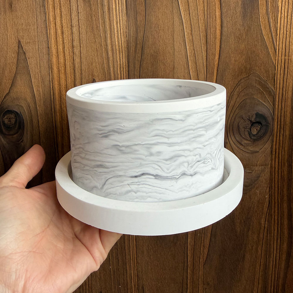 Molde Grande de Silicona para  - Terrazzo Pot Cement reseña y precio