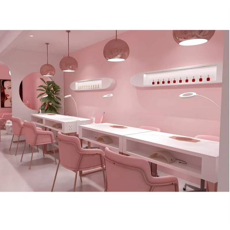 Muebles comerciales modernos p - Interior Design Nail Salon reseña y precio