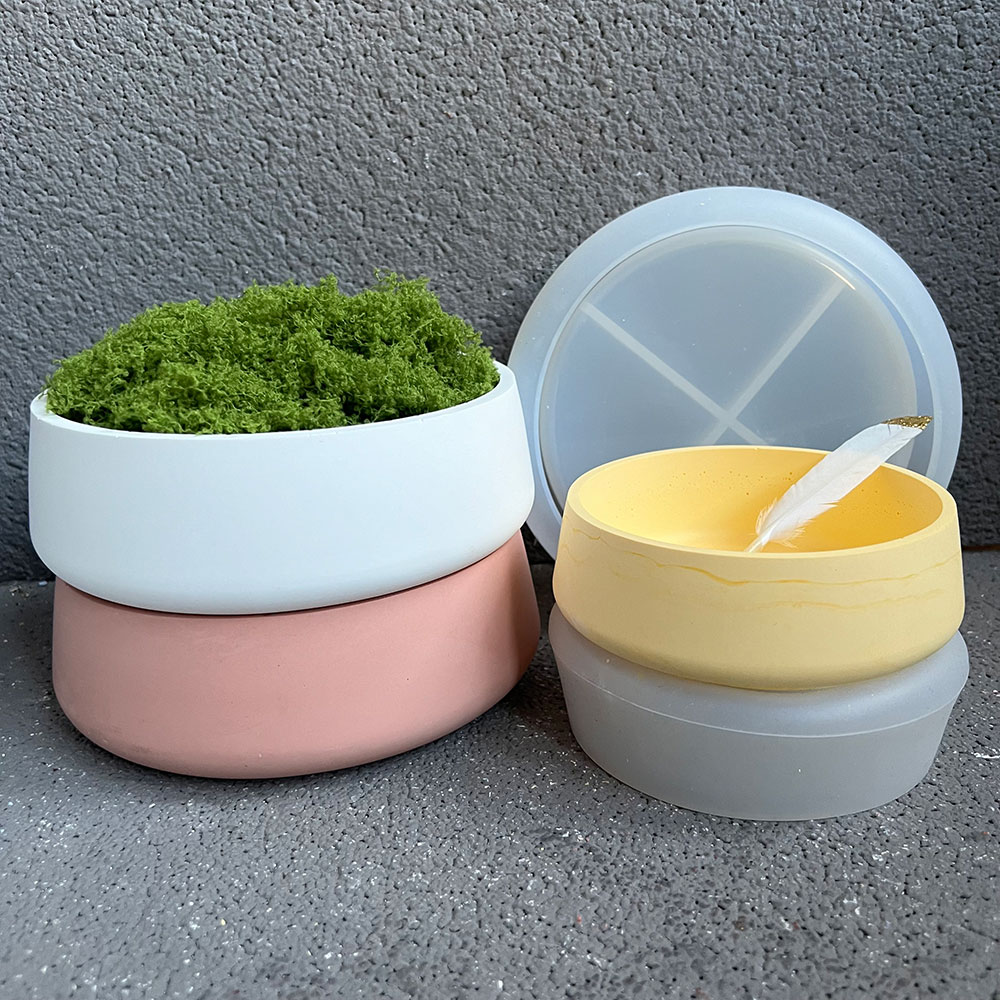 Cuenco de hormigón, molde de s - Terrazzo Pot Cement reseña y precio