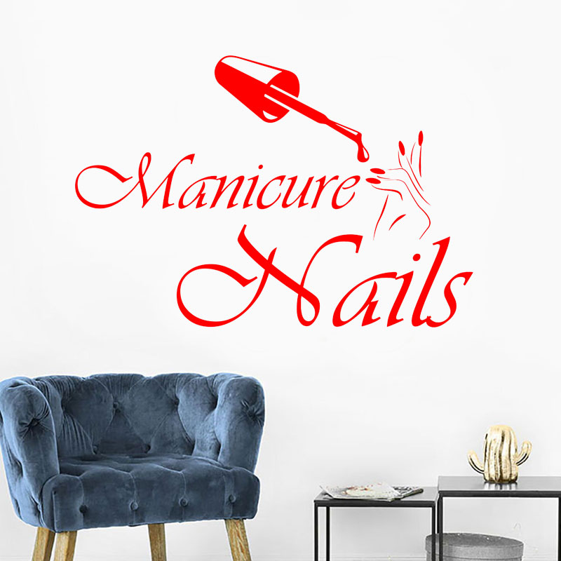 Calcomanía de pared para manic - Interior Design Nail Salon reseña y precio