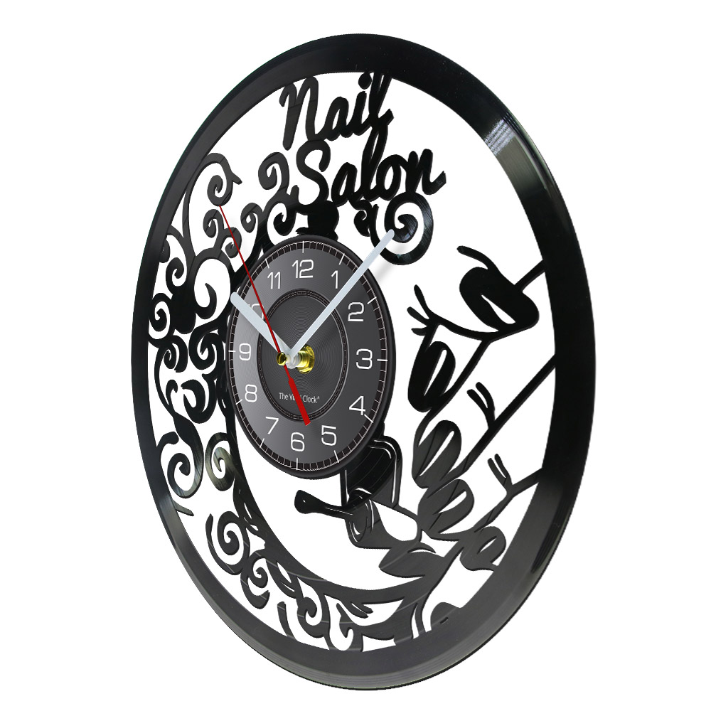 Reloj de Pared con Diseño de V - Interior Design Nail Salon reseña y precio
