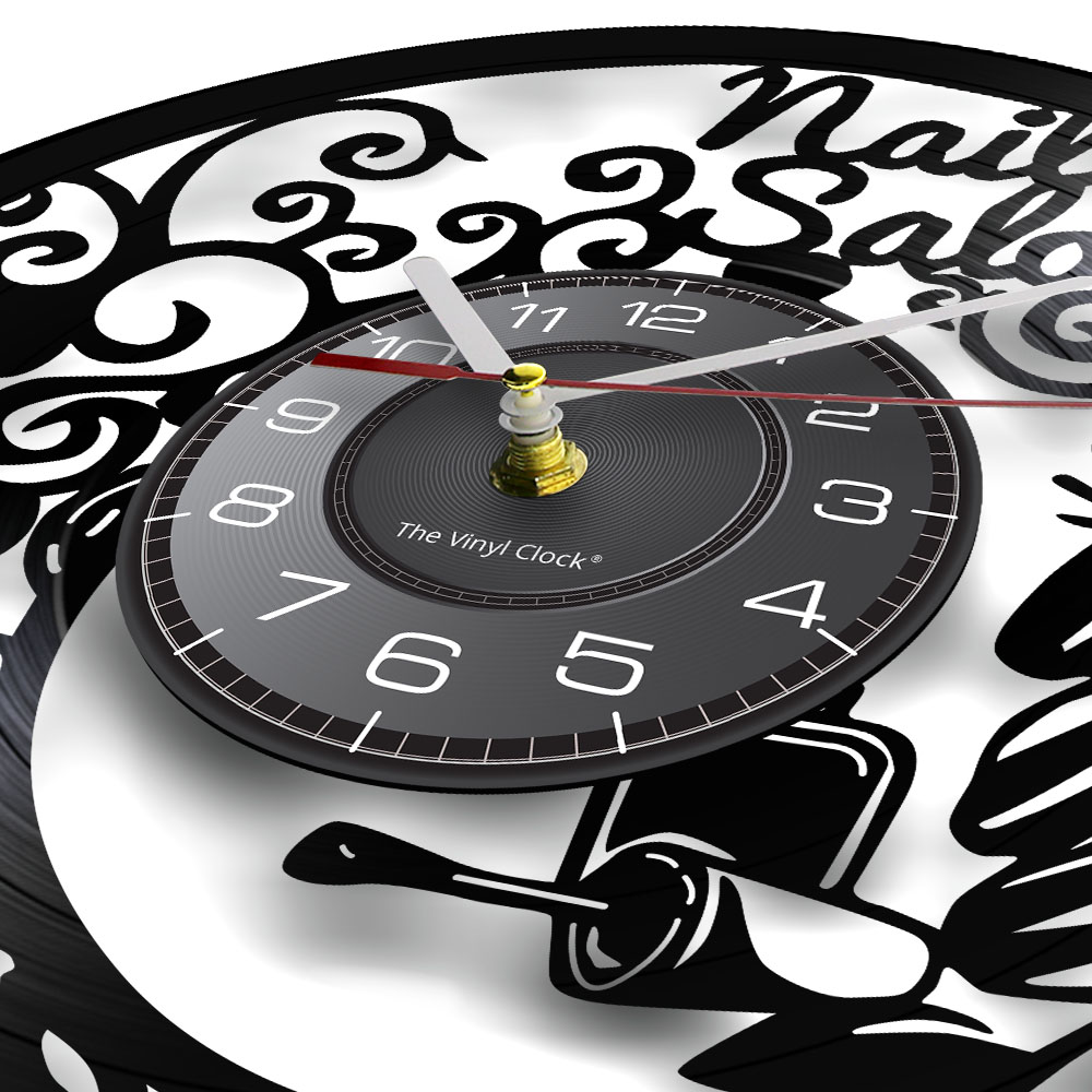 Reloj de Pared con Diseño de V - Interior Design Nail Salon reseña y precio