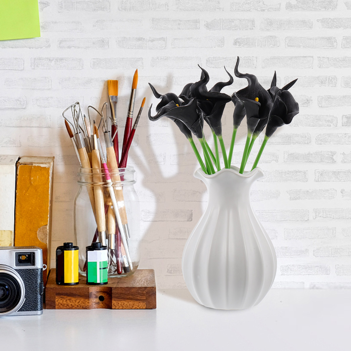 10 Piezas de Flores Artificial - Interior Design Layout reseña y precio