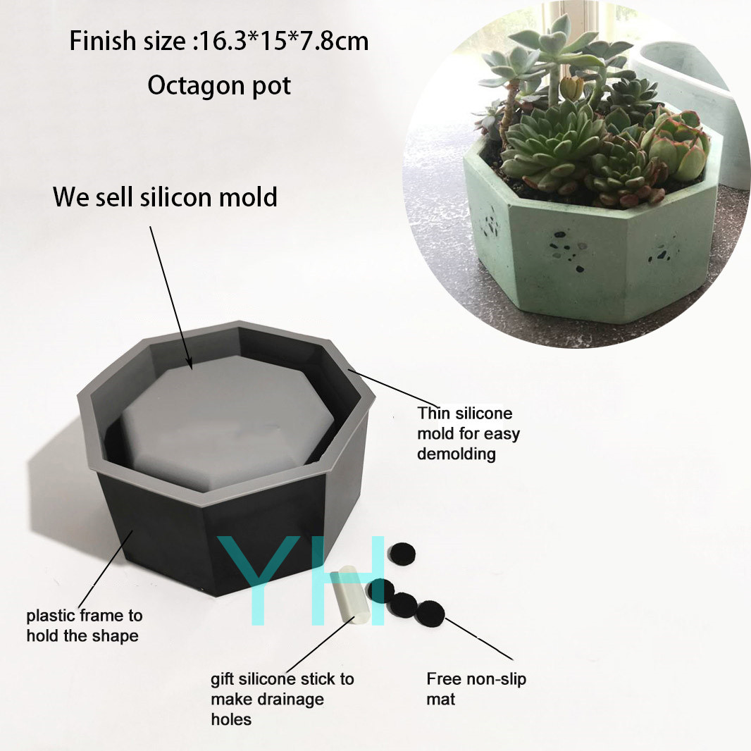 Moldes de silicona para maceta - Terrazzo Pot Cement reseña y precio