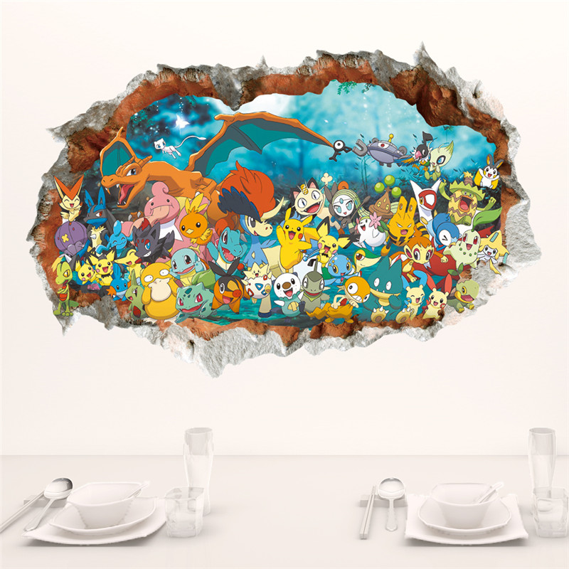 Pegatina de pared de Pokémon P - Interior Design Magazine reseña y precio